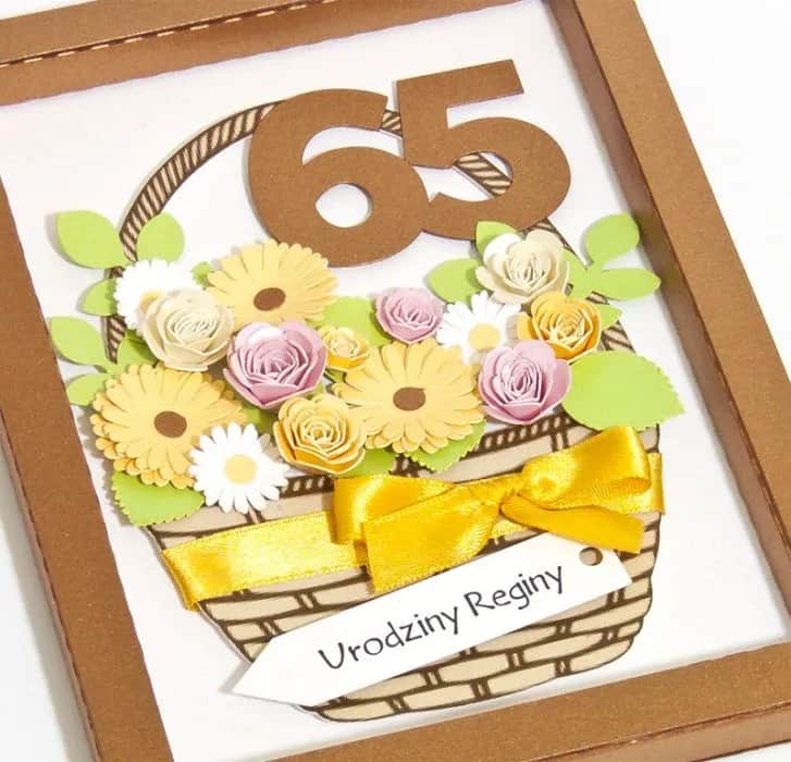 Kartki na 65. urodziny - Inspiracje i pomysły na kartki na każdą okazje